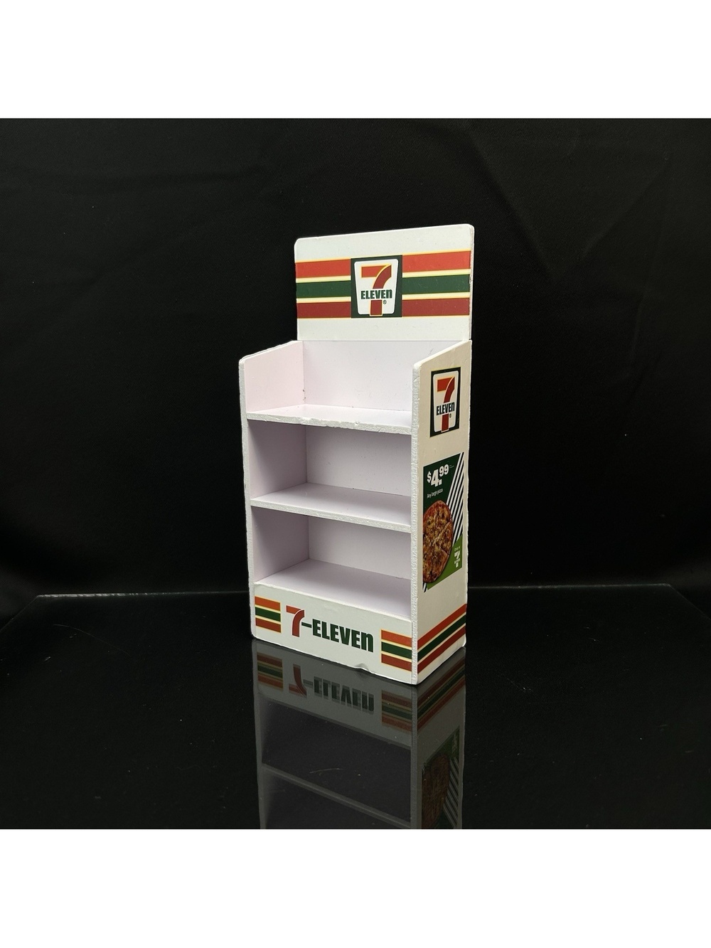 7-Eleven Mini Display Stand Rack Food Shelves For Miniature Food 4"x2"x8"